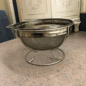 Vintage Metal Fruit Strainer/Colander